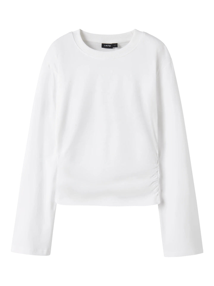 Kort topp med rynkade detaljer i sidorna, lite vidare ärm. Snygg vit långärmad tröja till ungdom tjej. Ekologiska barn och ungdomskläder till flicka från LMTD.
NLFNOVEGAT LS SHORT RUCHED TOP
13257594