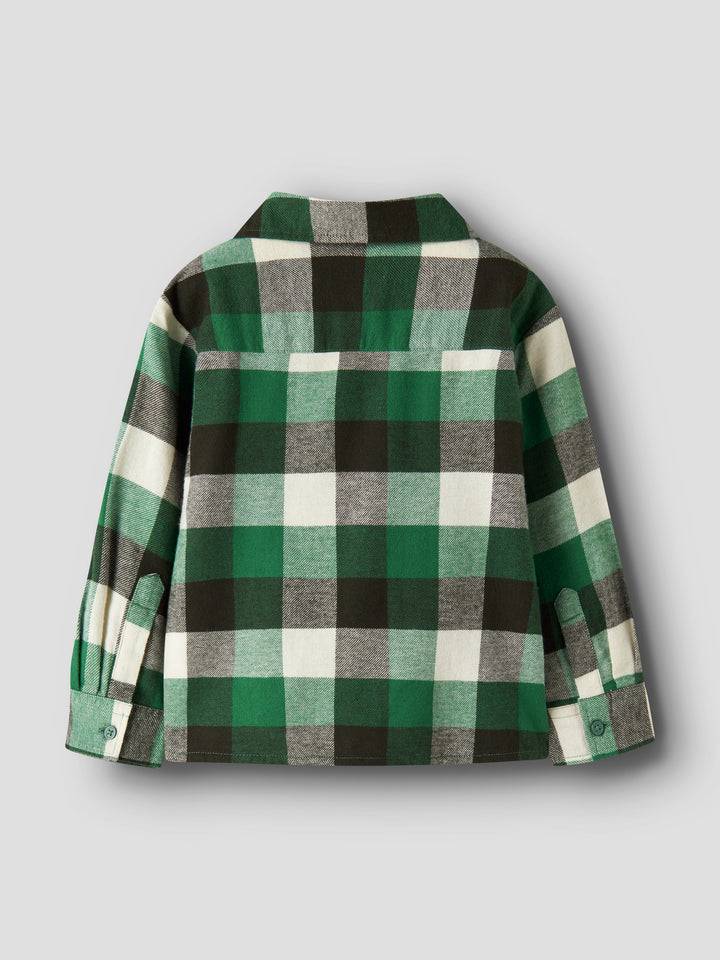 Name It Levin Grön Rutig Overshirt för pojke