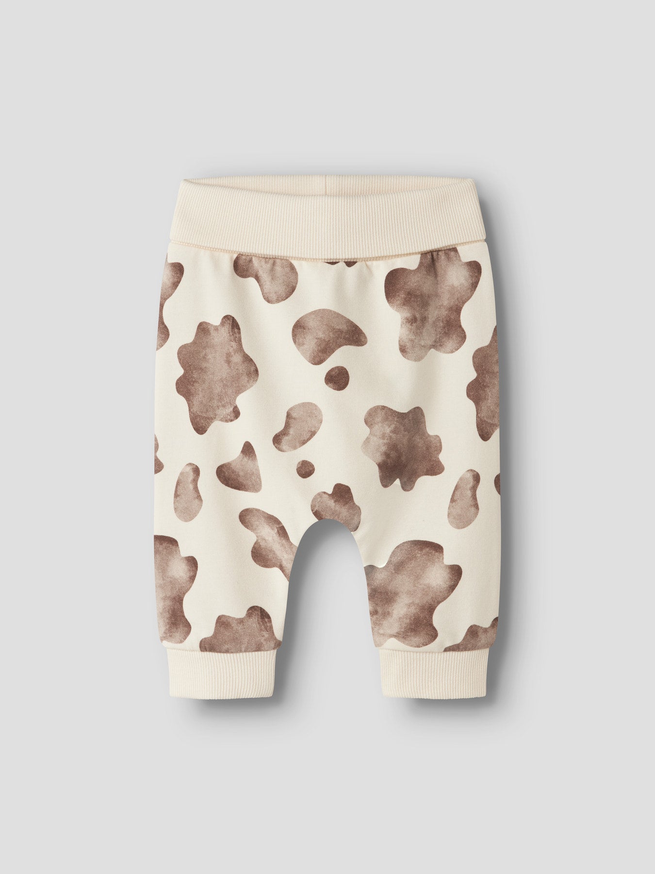 Name It Larry Sweatpants Med Kossmönster Antique White Till Baby Pojke