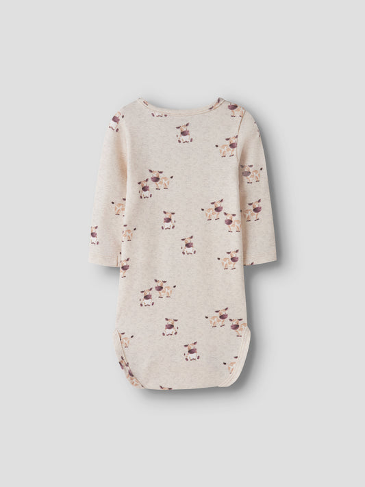 Name It Lois Baby Body Med Komönster Peyote Melange För Pojke