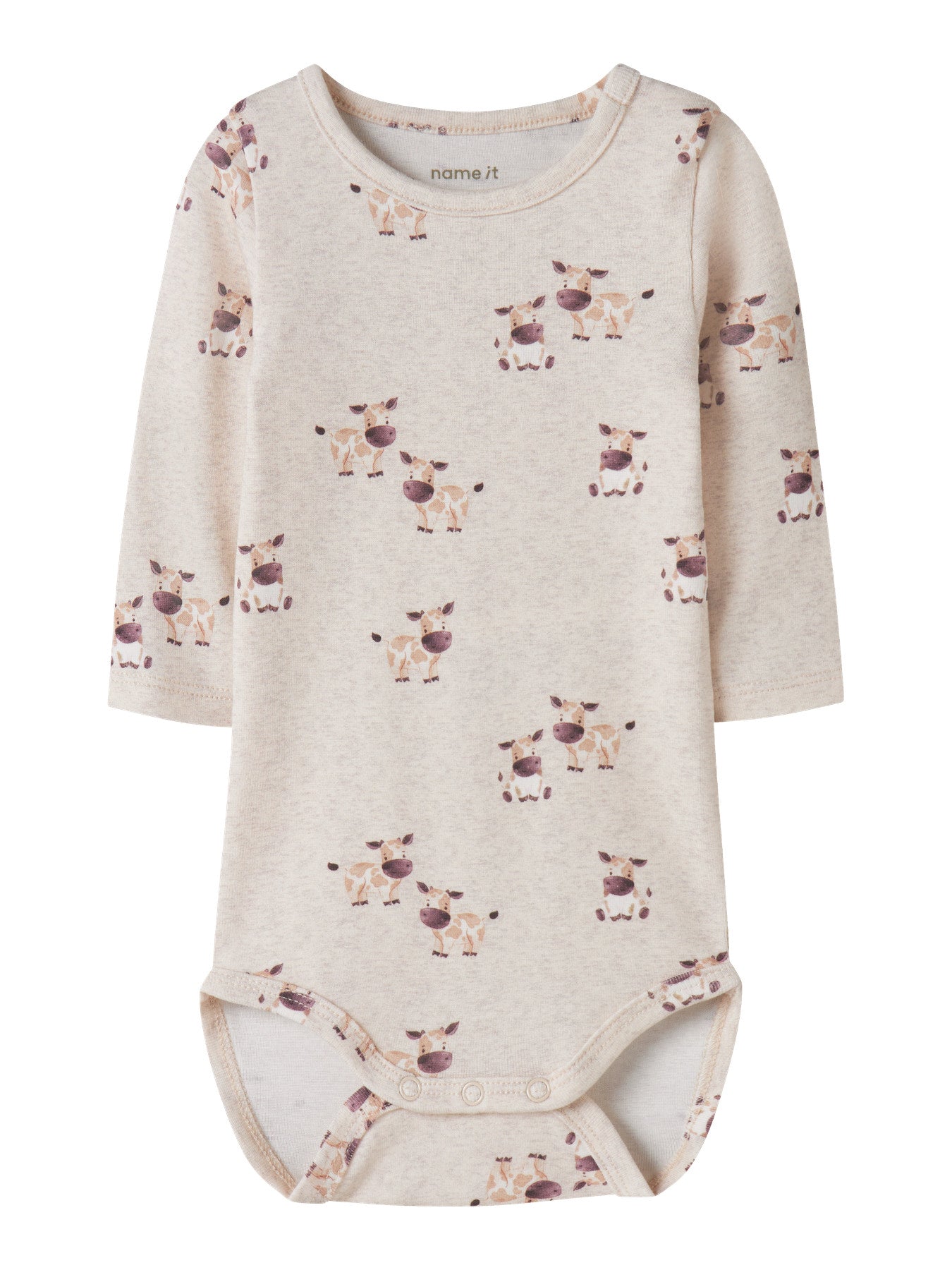 Name It Lois Baby Body Med Komönster Peyote Melange För Pojke