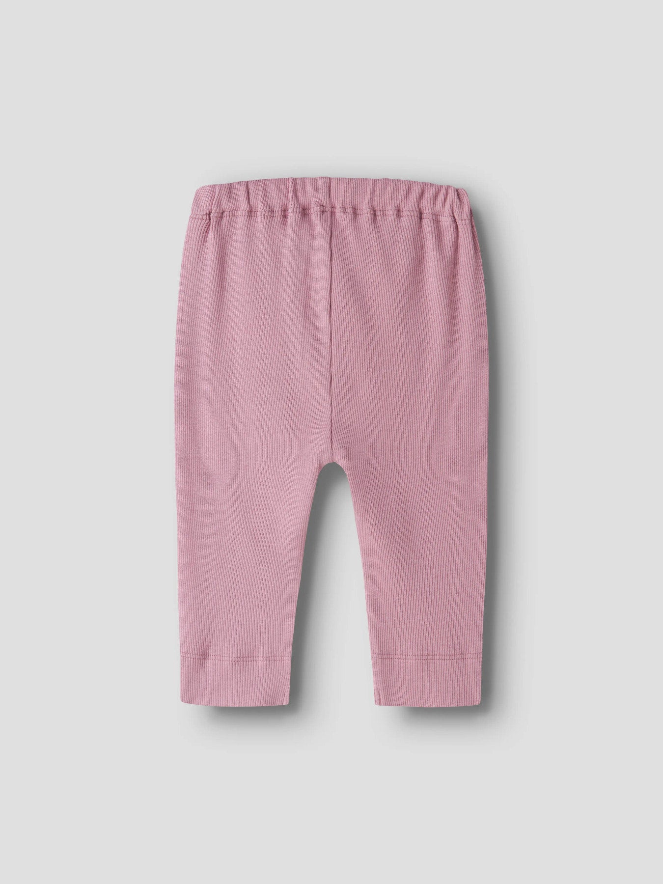 Name It Kab rosa ribbad babybyxa unisex i ekologisk bomull och TENCEL Modal