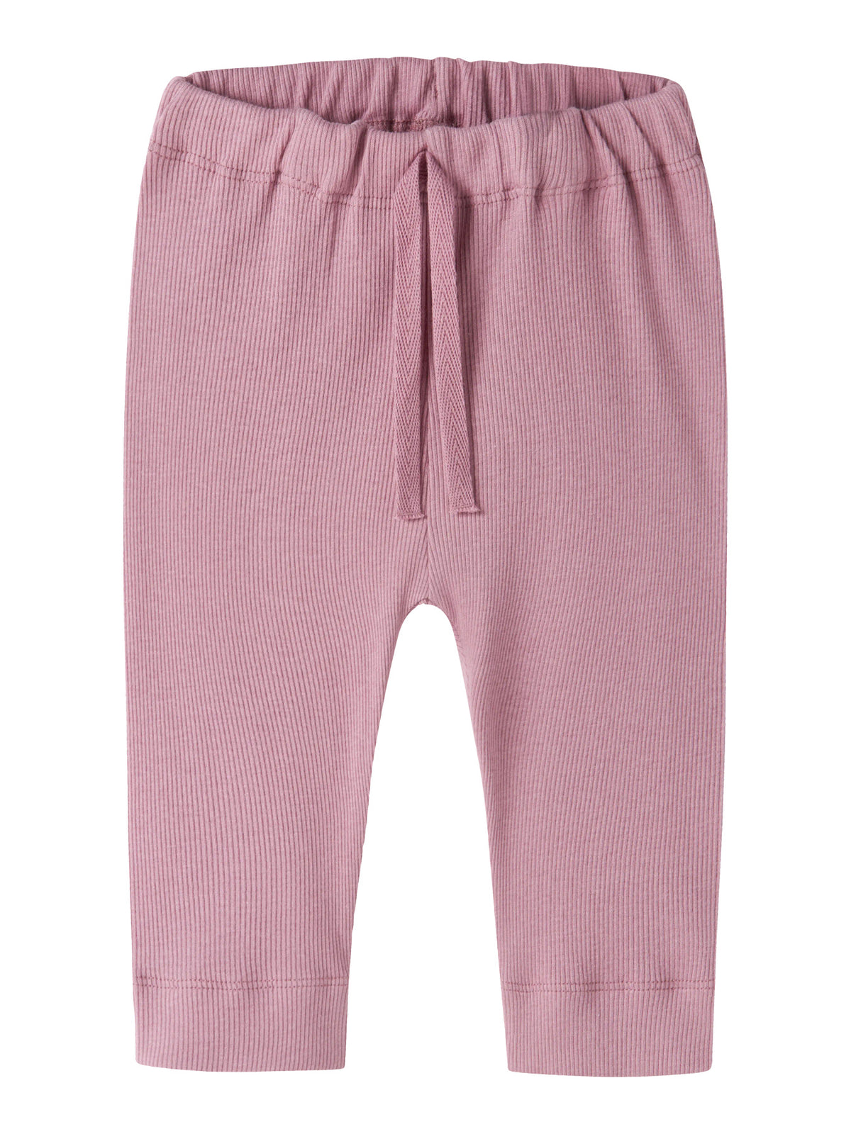 Name It Kab rosa ribbad babybyxa unisex i ekologisk bomull och TENCEL Modal