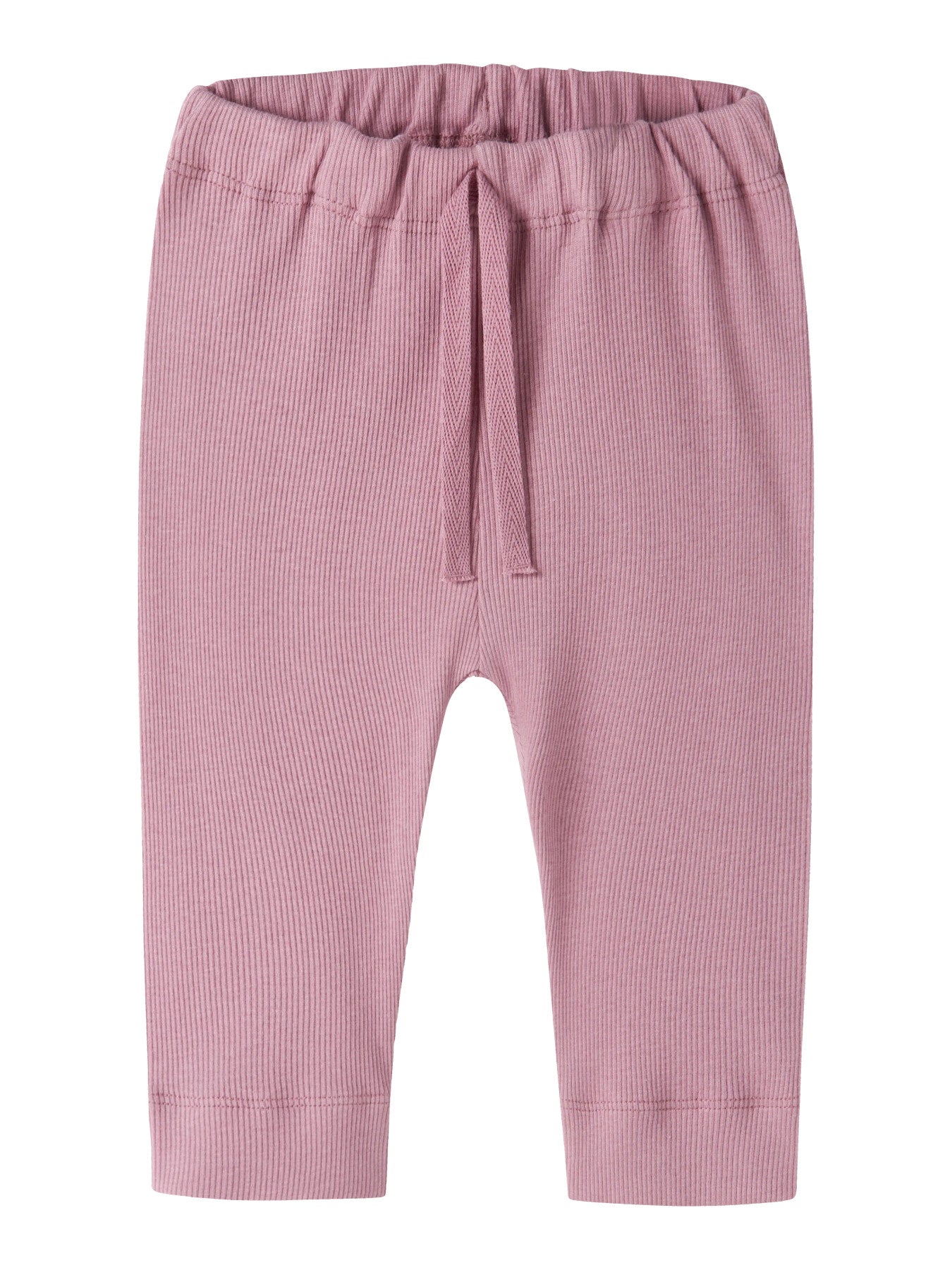 Name It Kab rosa ribbad babybyxa unisex i ekologisk bomull och TENCEL Modal