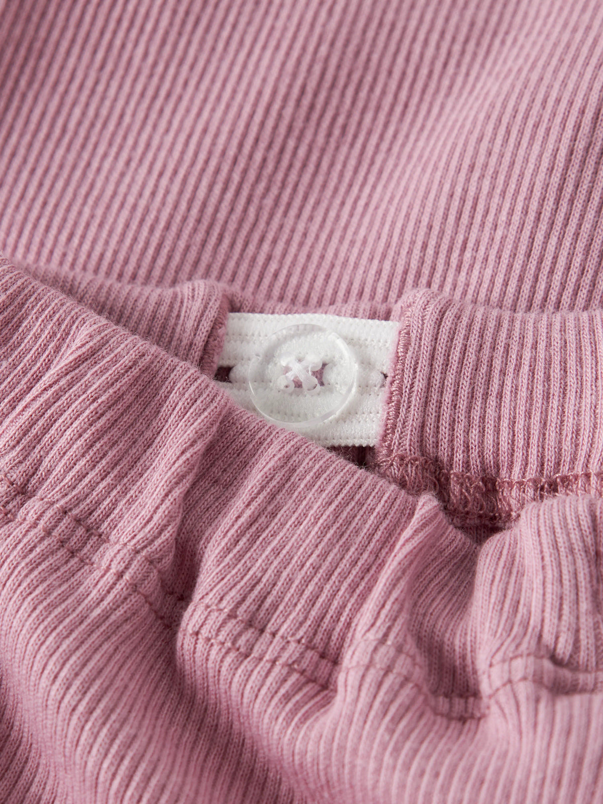 Name It Kab rosa ribbad babybyxa unisex i ekologisk bomull och TENCEL Modal