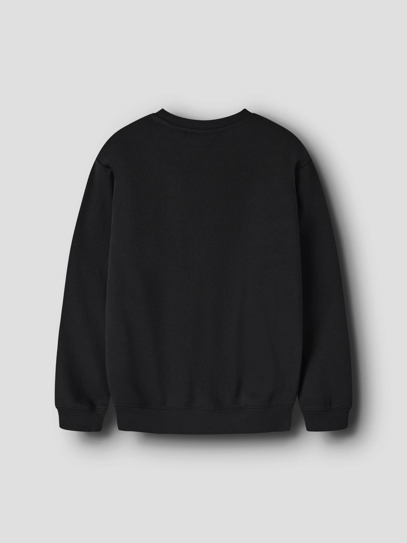 Name It Leo sweatshirt för pojke med dragkedjefickor i svart