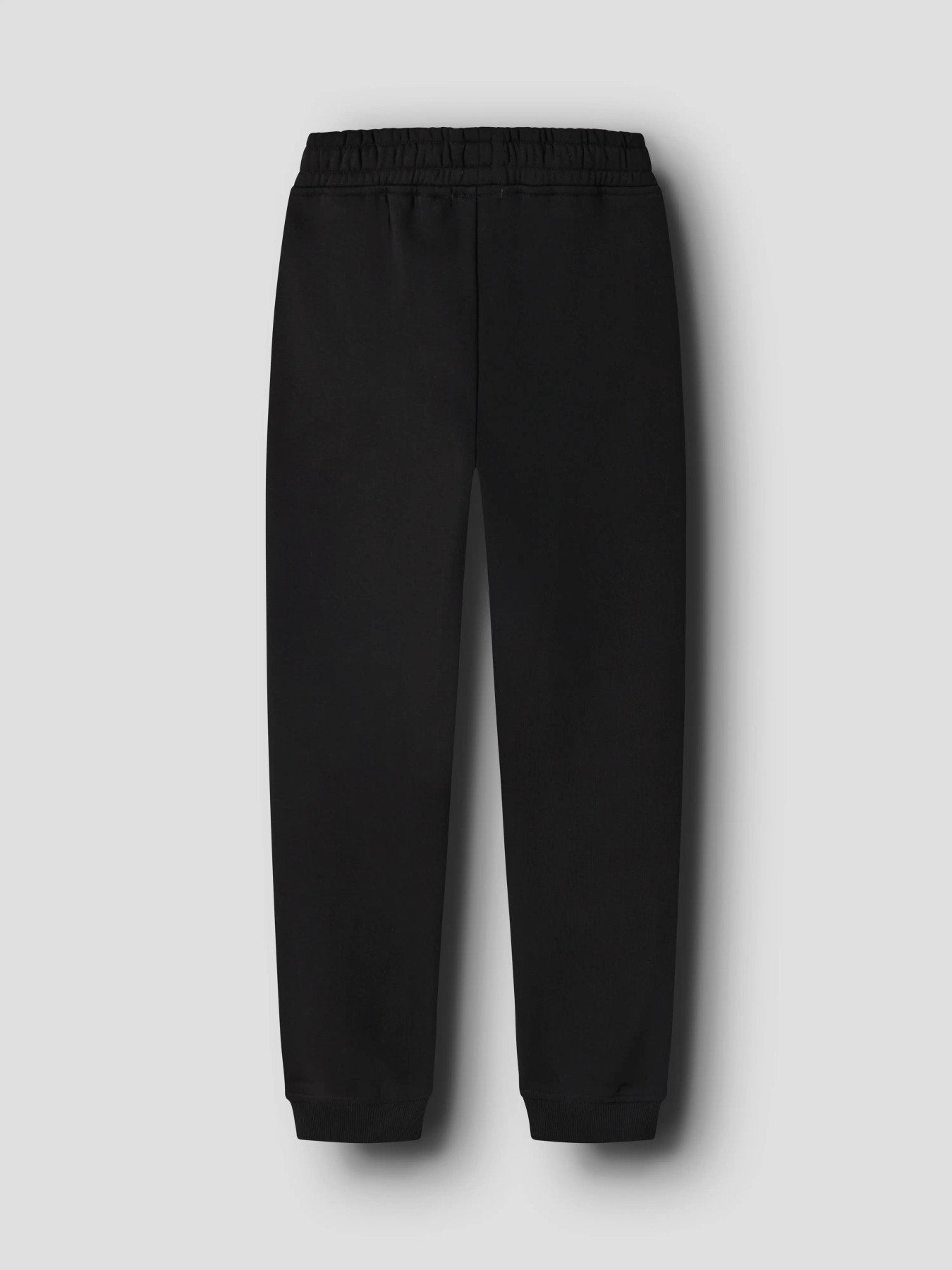 Name It Leo sweatpants för pojke med dragkedjefickor i svart.