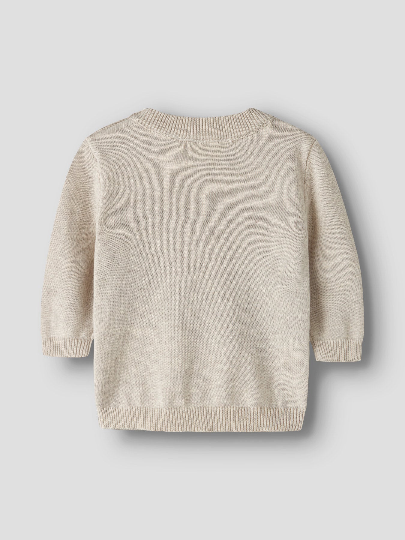 Name It Ligan Stickad Tröja Med Ko Peyote Melange Baby Till Pojke Och Flicka