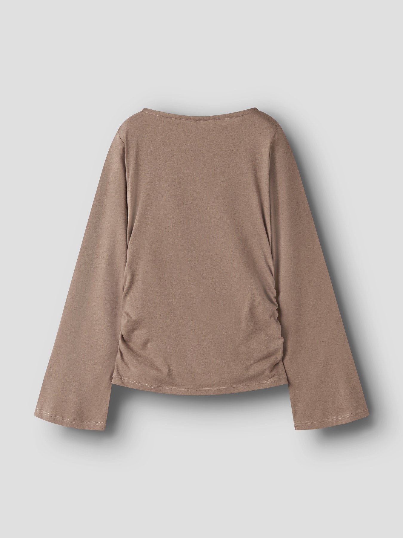 Name It Lanni Brun Långärmad Topp Med Vida Ärmar Till Flicka