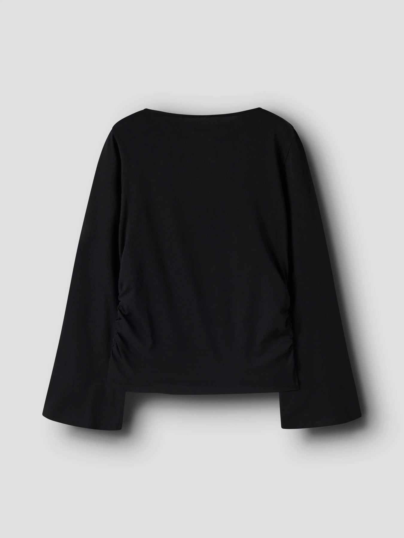 Name It Lanni SvartLångärmad Topp Med Vida Ärmar Till Flicka