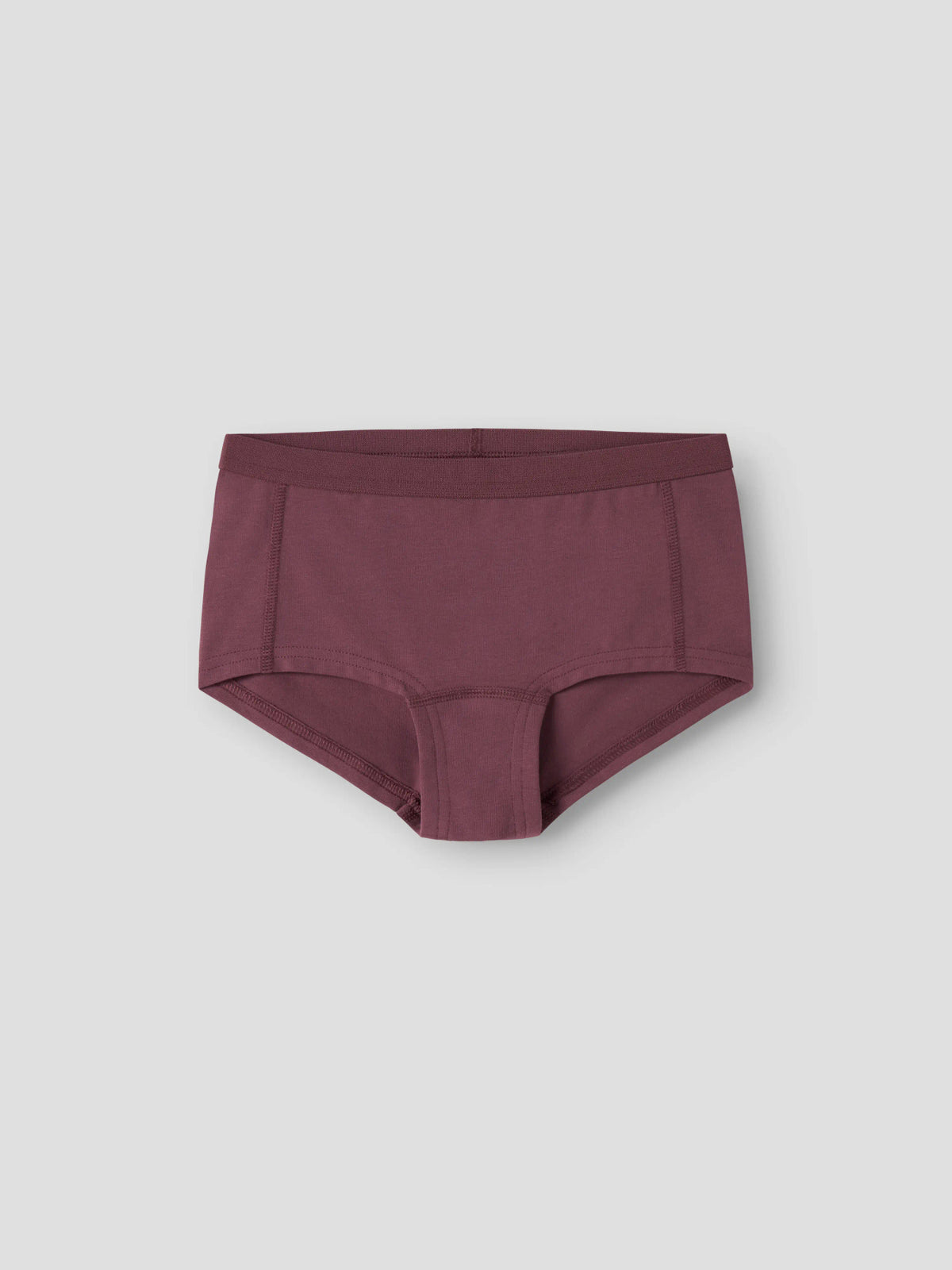 name it hipstertrosor 3-pack för flicka i ekologisk bomull med leopardmönster och enfärgade rosa och vinröda trosor.