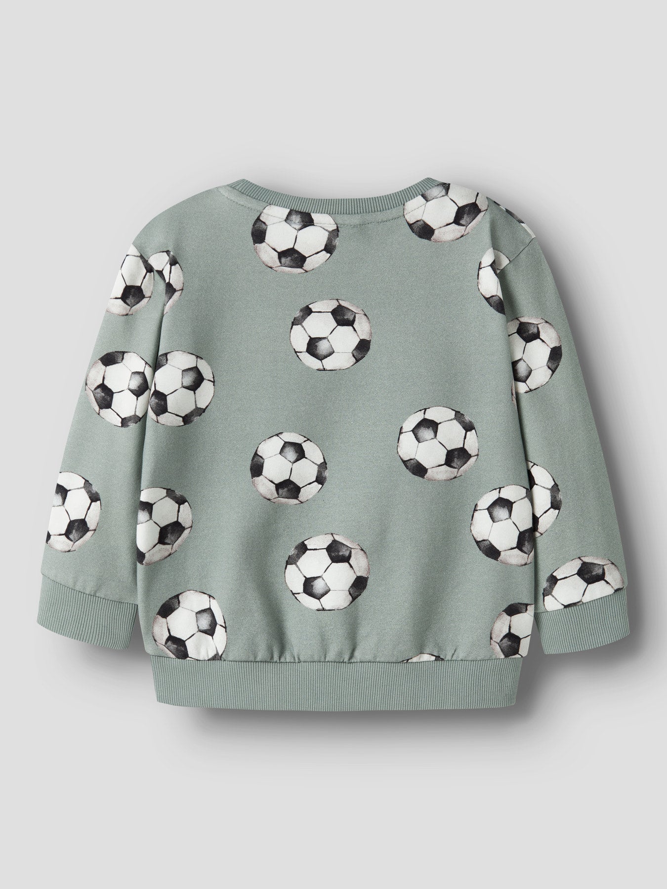 Name It Louie Sweatshirt Med Fotbollsmönster Green Milieu Barn Till Pojke