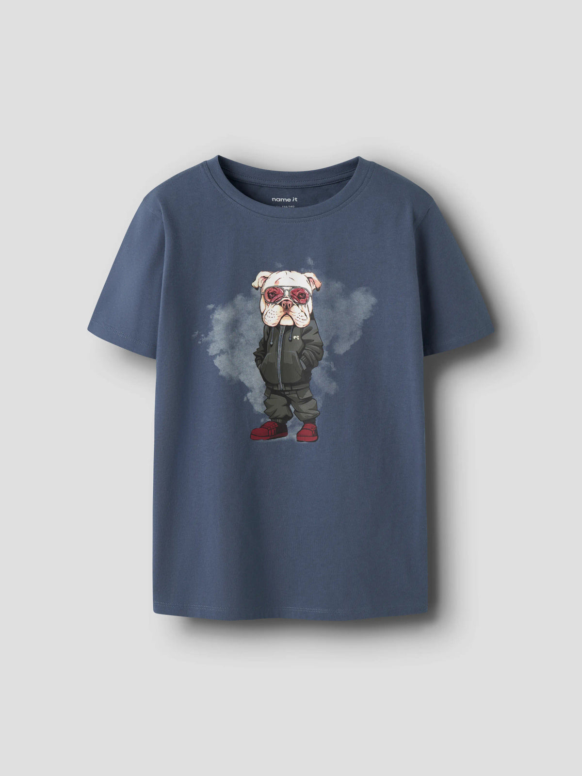 Name It Legu blå t-shirt med hundmotiv för pojke