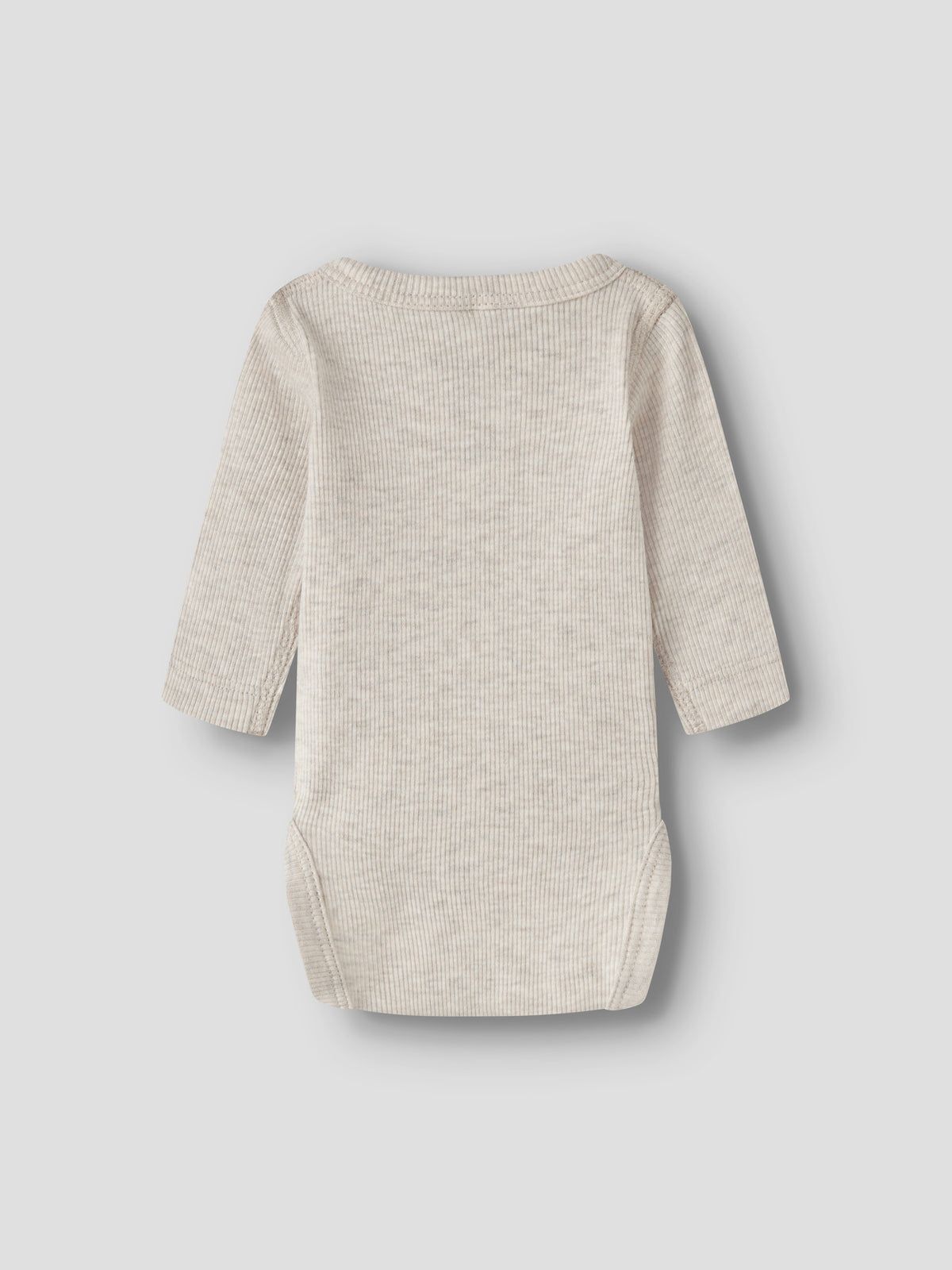Name It beige prematur omlottbody för baby unisex i ekologisk bomull och TENCEL™ Modal med tryckknappar och mjuk ribbad kvalitet