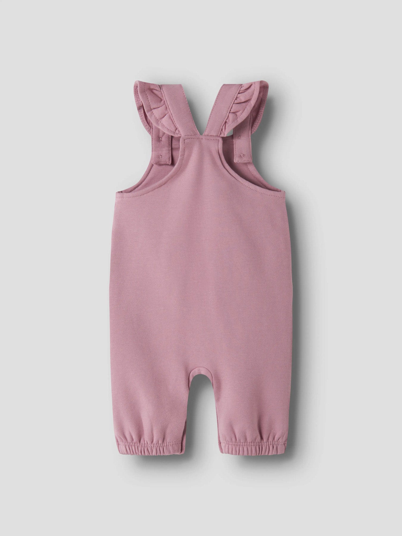 Name It Nilda mjuk babyoverall i sweatmaterial med borstad insida. Hängselbyxa till bebis flicka.