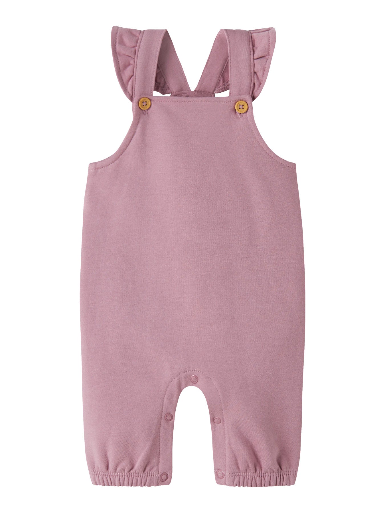 Name It Nilda mjuk babyoverall i sweatmaterial med borstad insida. Hängselbyxa till bebis flicka.