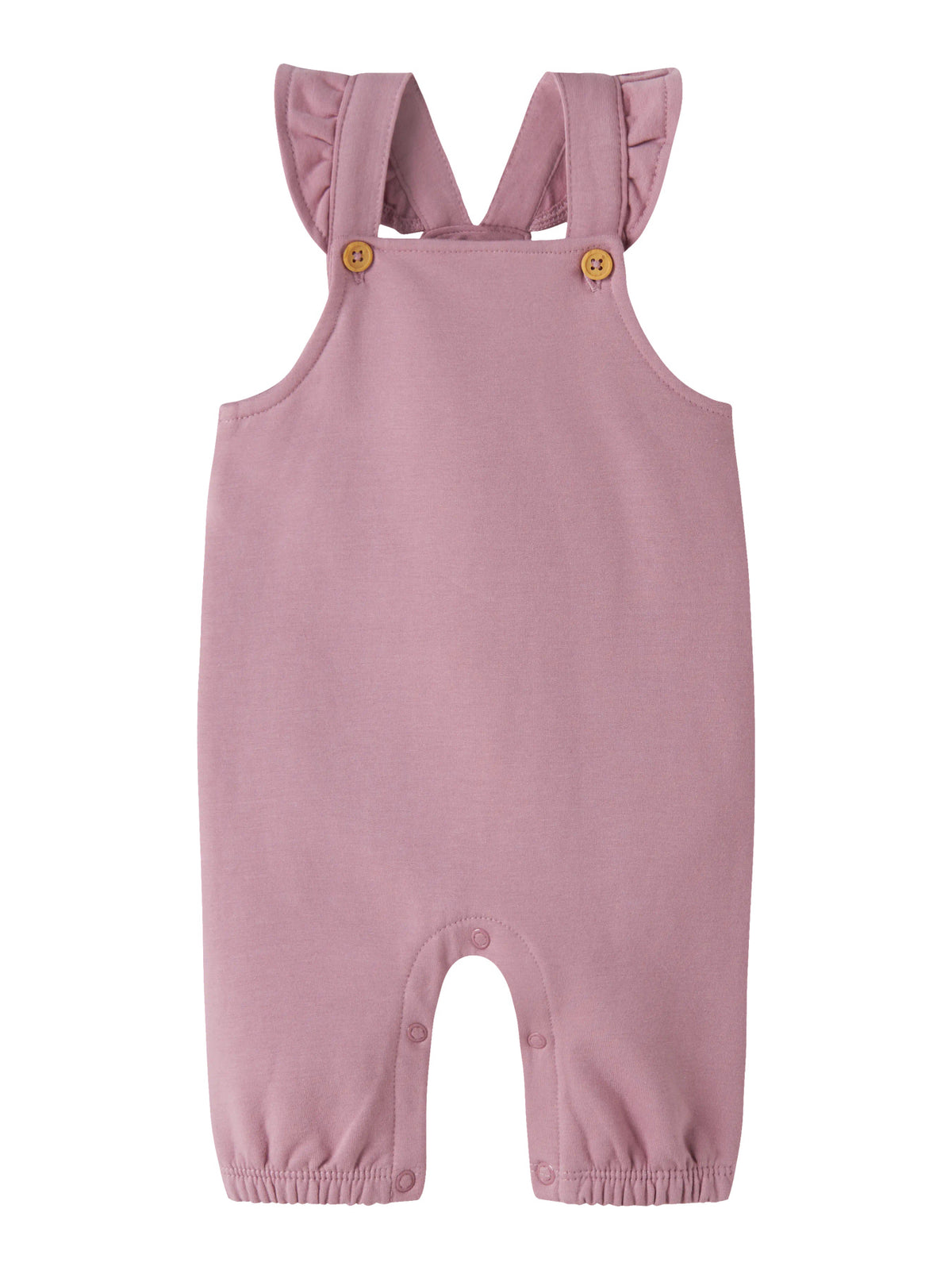 Name It Nilda mjuk babyoverall i sweatmaterial med borstad insida. Hängselbyxa till bebis flicka.