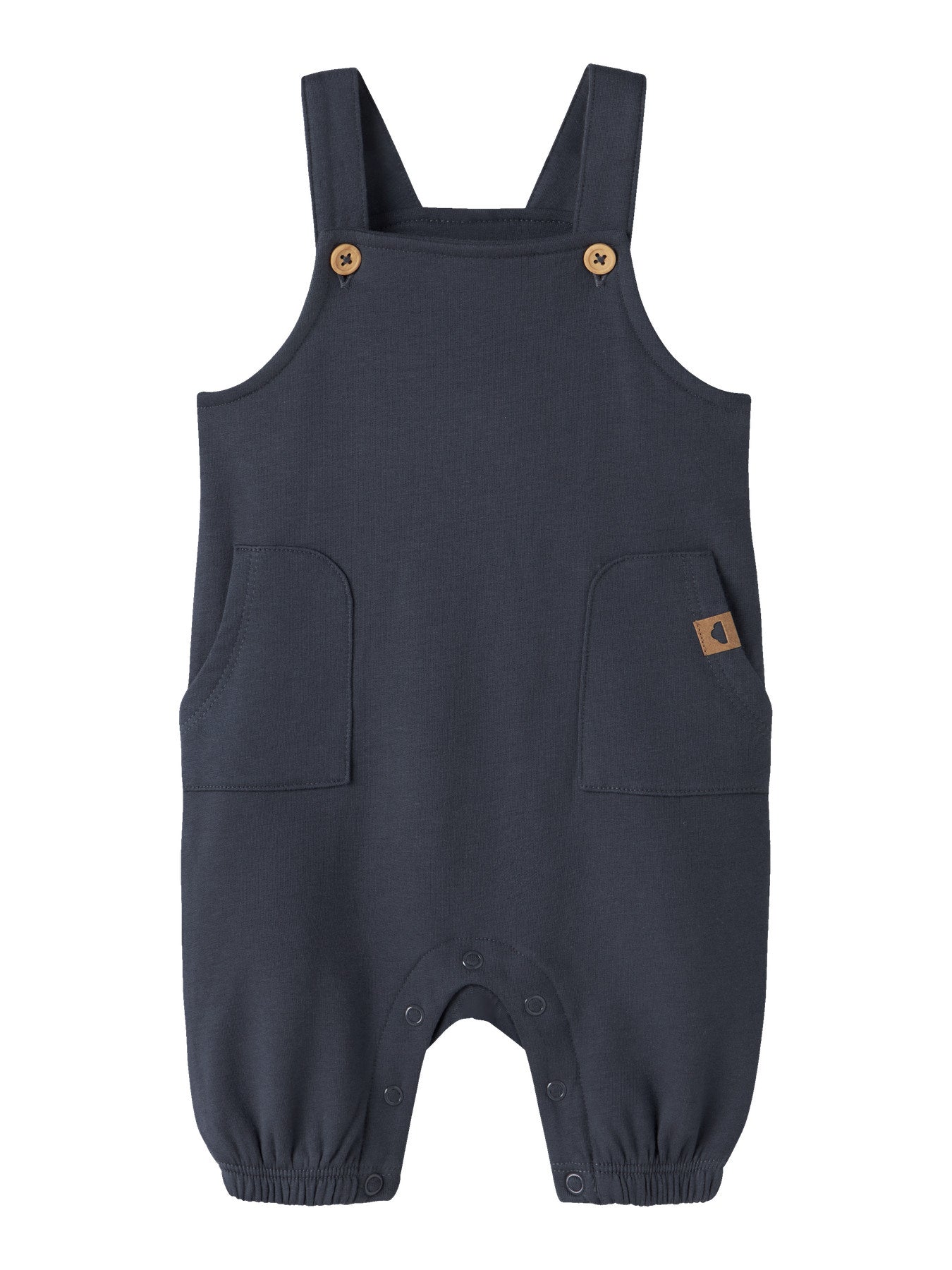 Name It Neil blå babyoverall Olive Night med hängslen och fickor för pojke baby