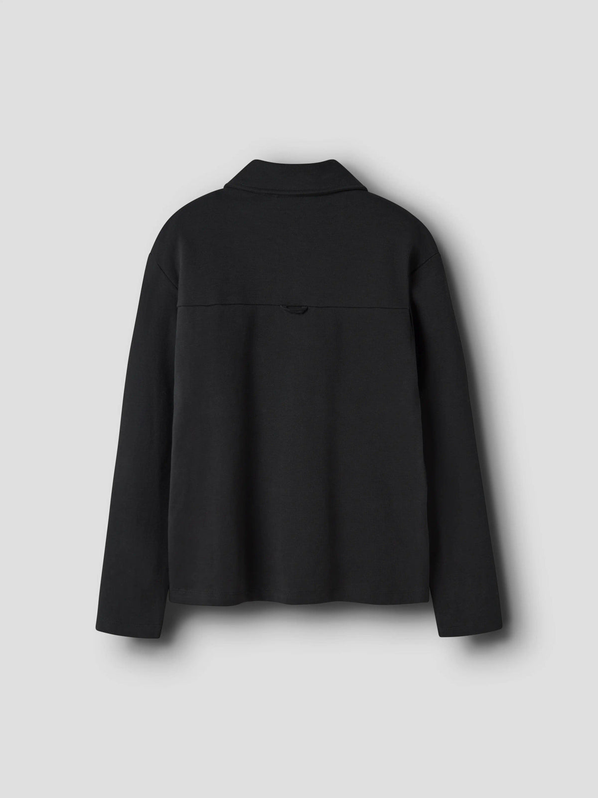 Name It Niall svart overshirt för pojke kids med dragkedja och bröstfickor – 13259579