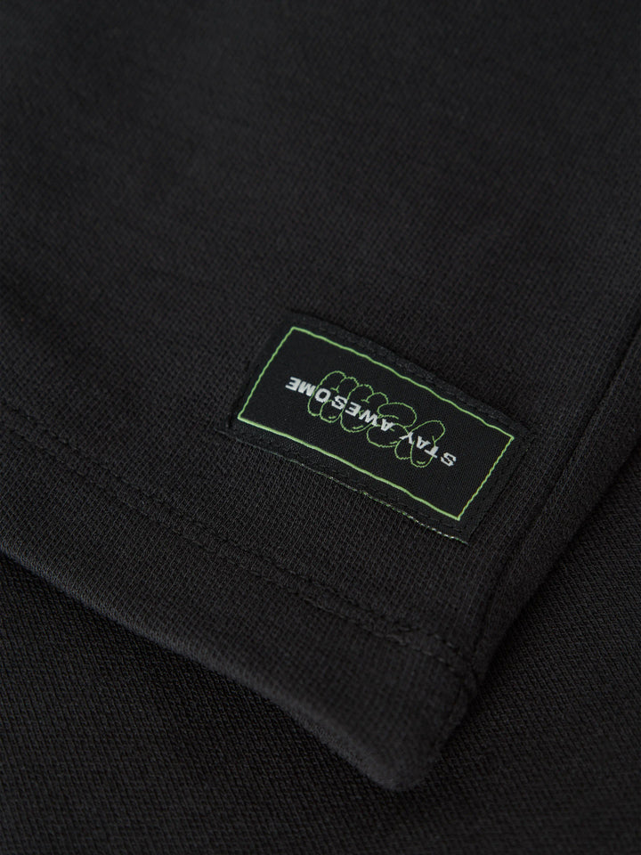 Name It Niall svart overshirt för pojke kids med dragkedja och bröstfickor – 13259579