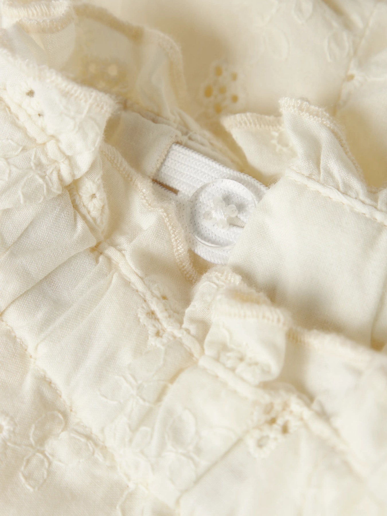 Söta vita baby shorts till flicka. Spets shorts, bloomers som fungerar både som blöjbyxa under klänning eller kjol till bebis flicka eller som vanliga små shorts  att ha till body eller tröja. Ekologiska babykläder till flicka från Lil 'Ateler.
NBFHOSA LOOSE BLOOMERS LIL
13259718