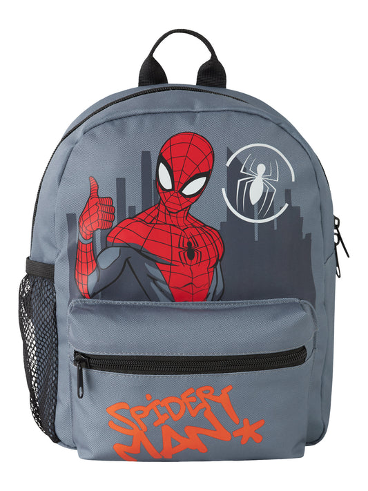 Name It Arthur Spider-Man ryggsäck med framficka och sidoficka för vattenflaska.