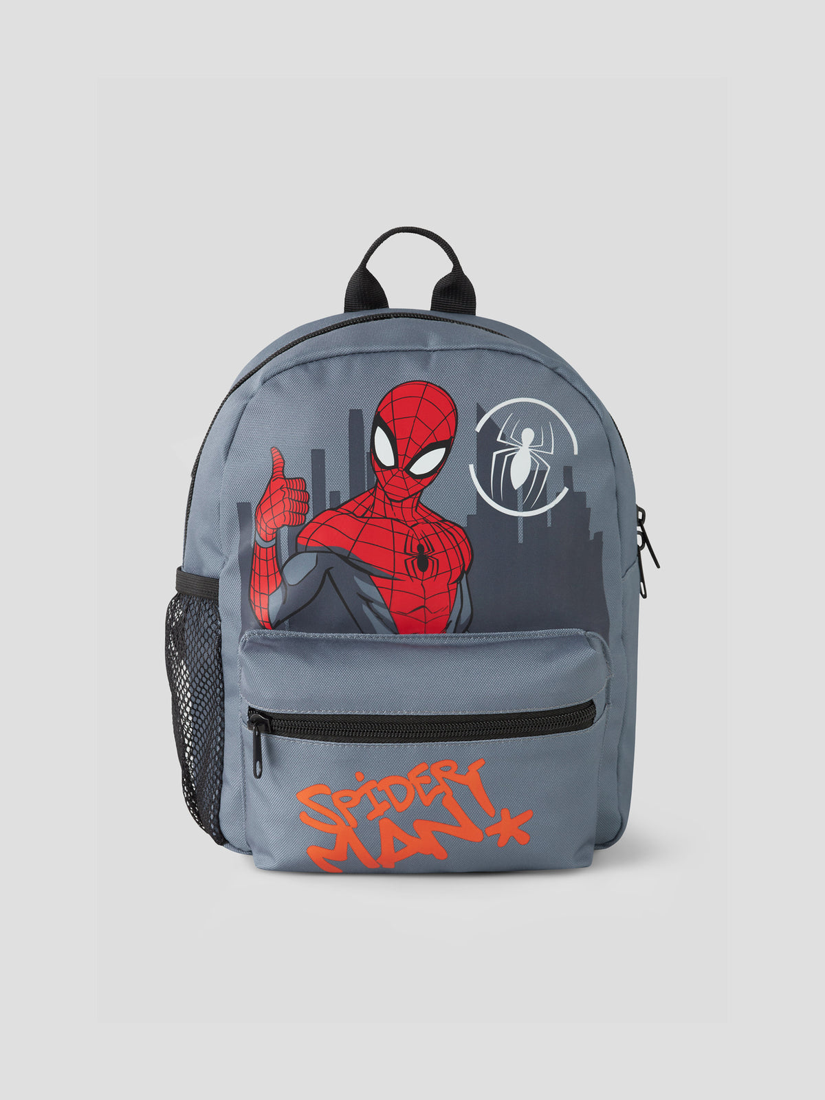 Name It Arthur Spider-Man ryggsäck med framficka och sidoficka för vattenflaska.