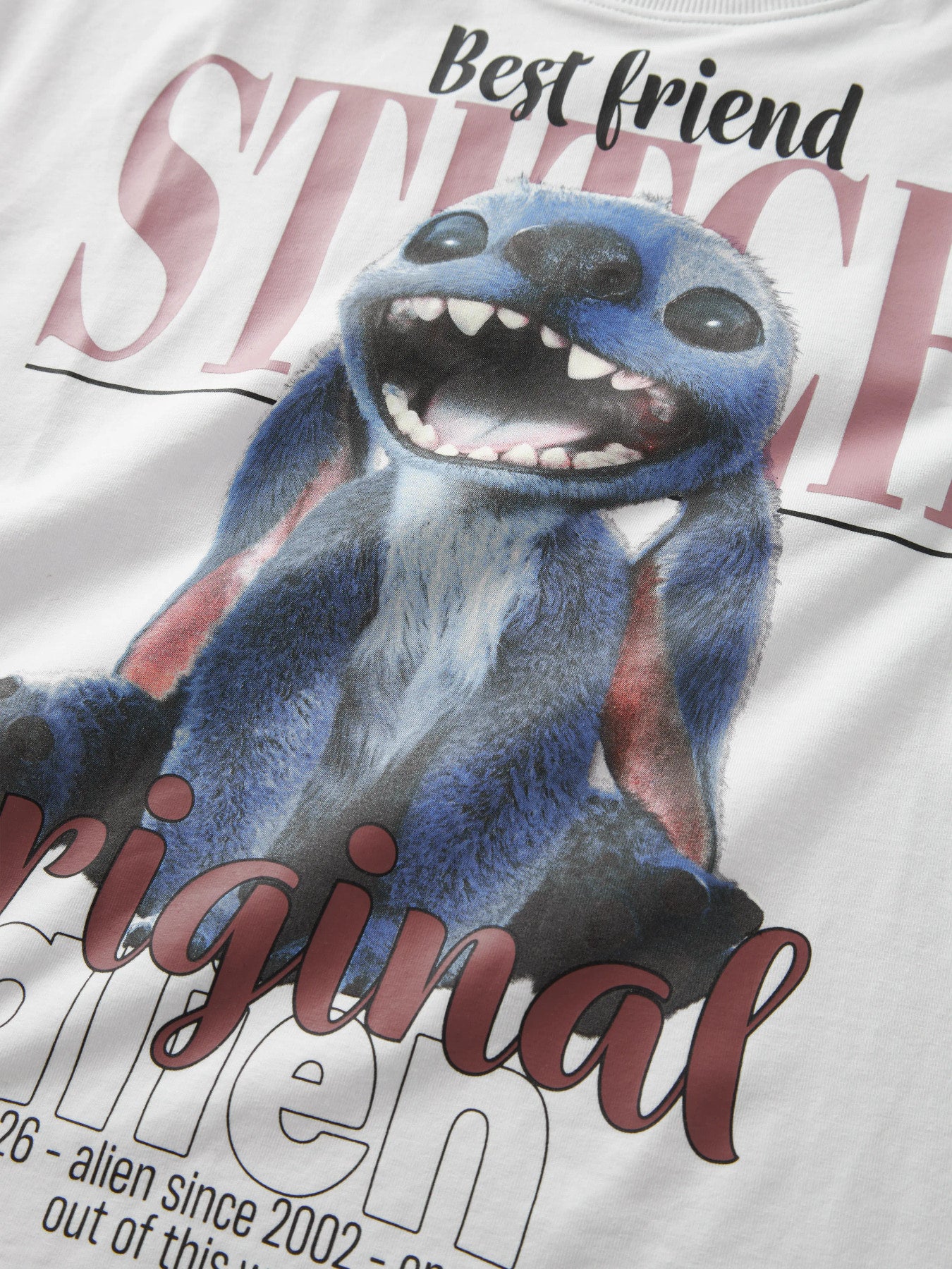 Name It Adana vit Stitch T-shirt med stort Disney Stitch motiv för flicka kids – 13259947