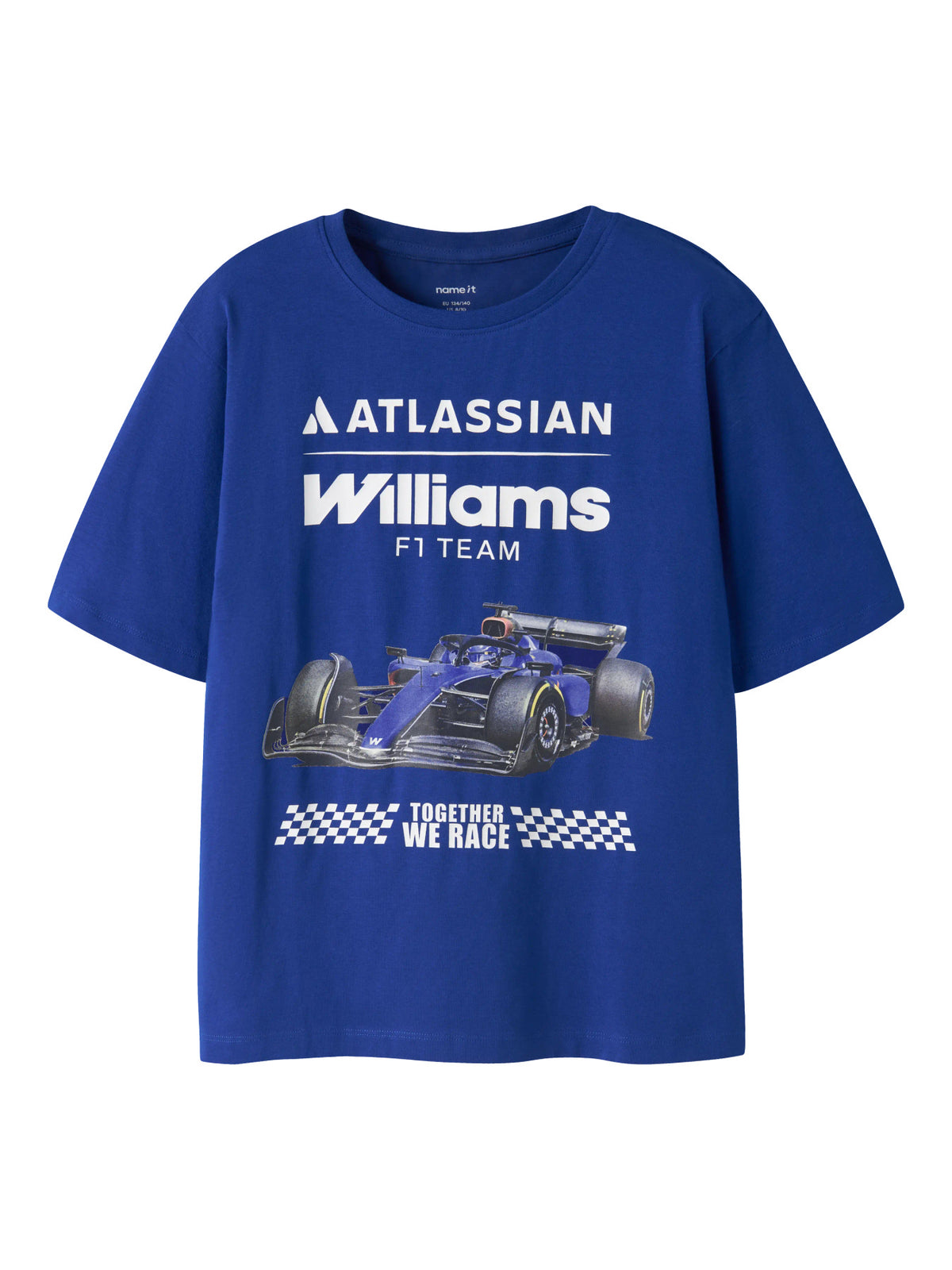 Name It Atlas blå T-shirt för pojke kids med Williams F1 Team och racerbil – 13260014