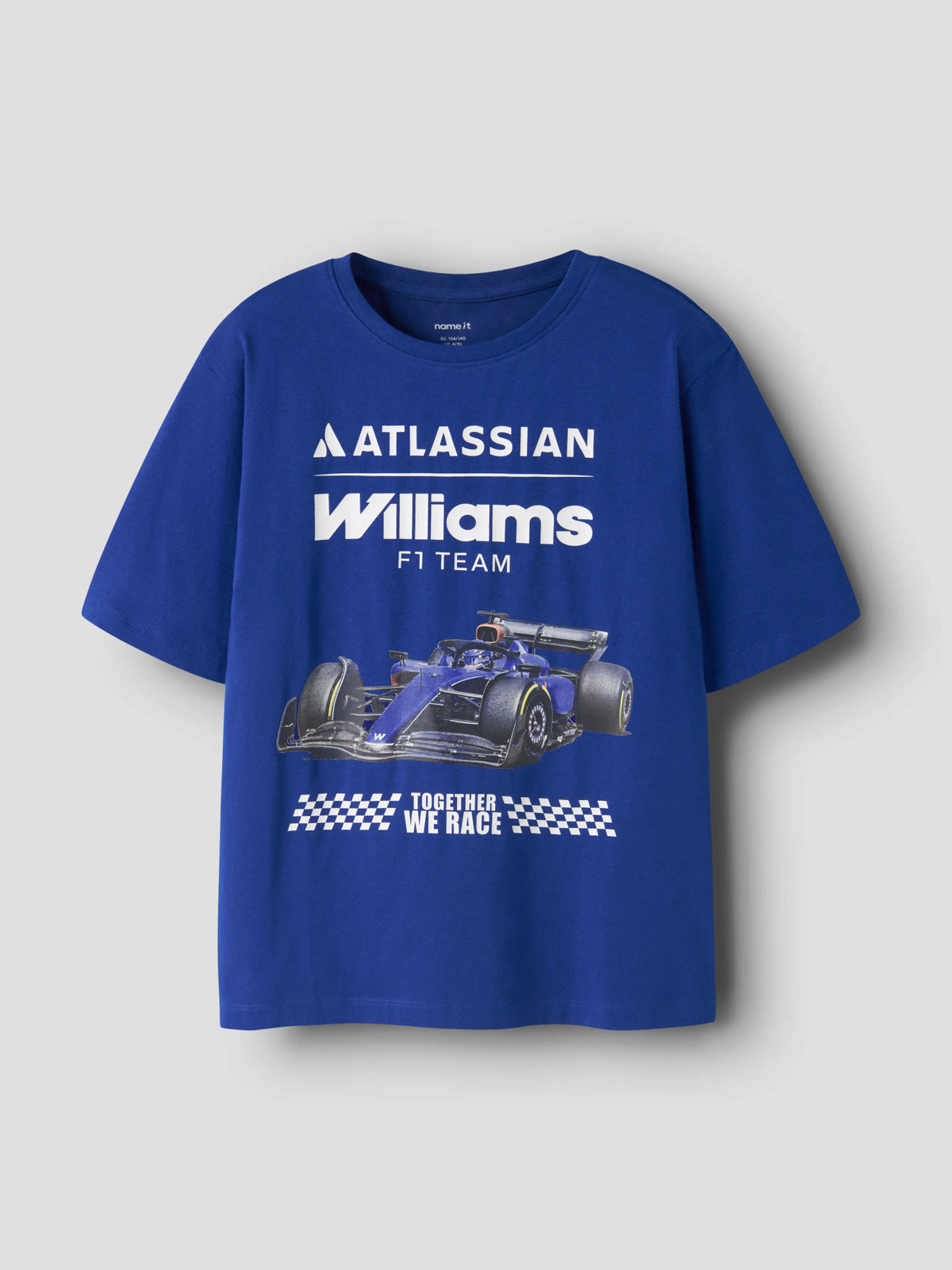 Name It Atlas blå T-shirt för pojke kids med Williams F1 Team och racerbil – 13260014