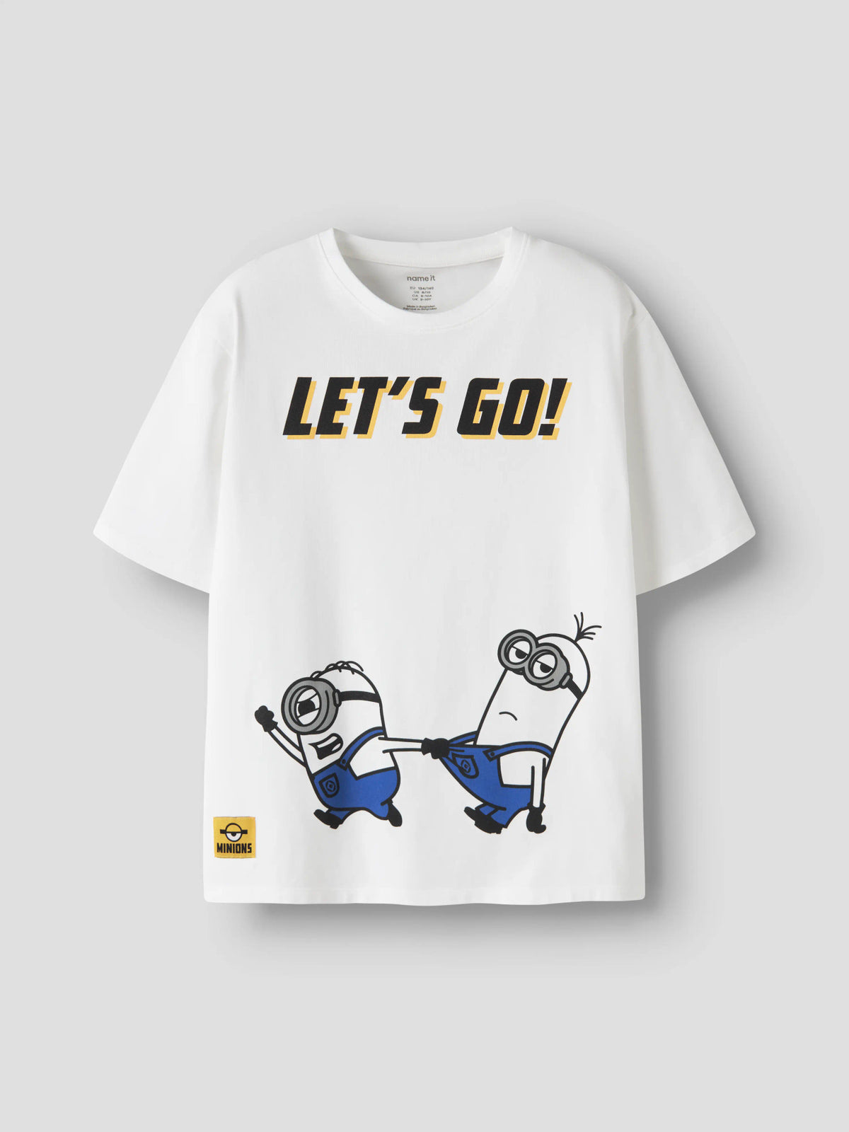 Name It Aman Minions vit T-shirt med motiv för pojke kids