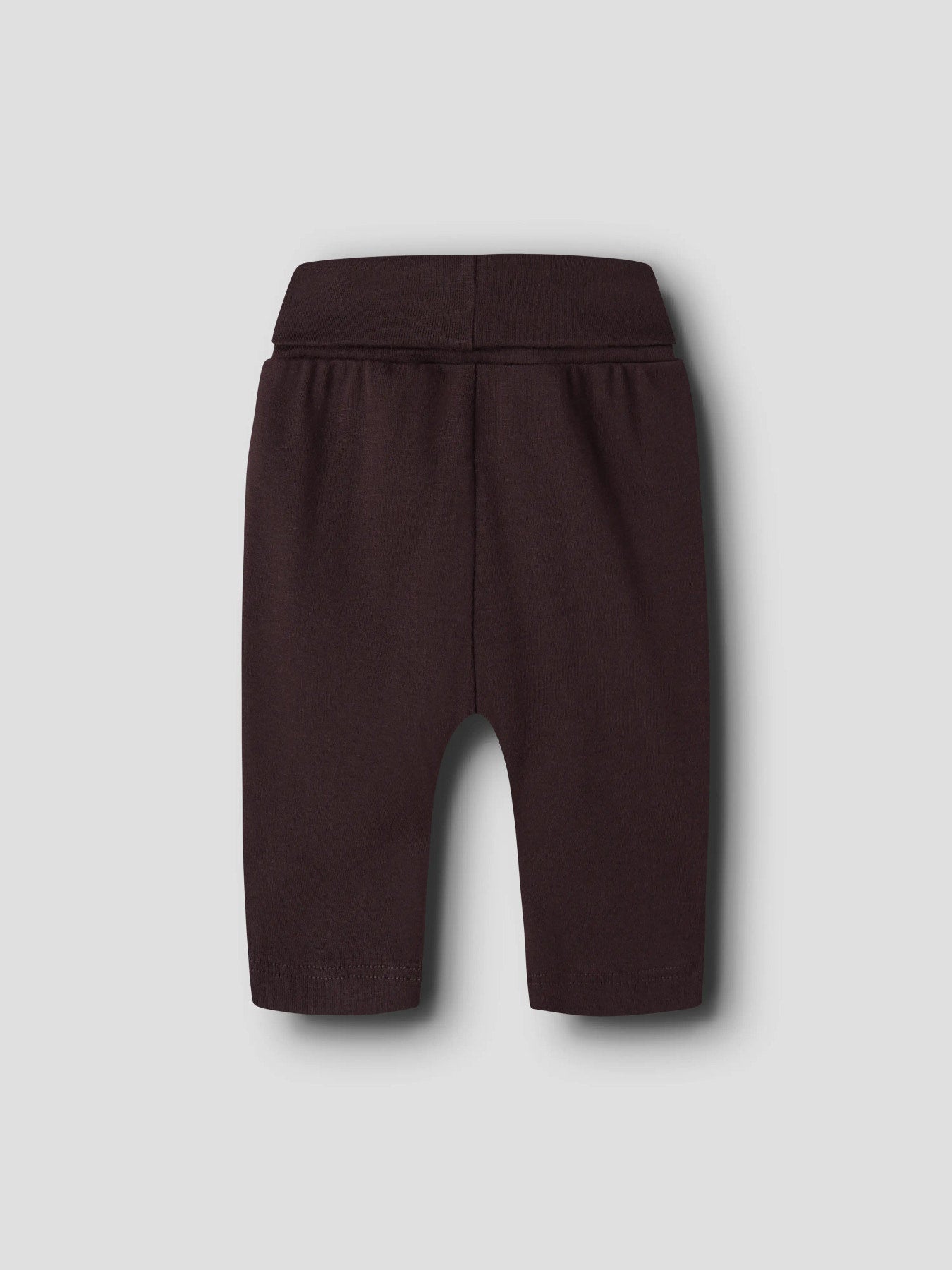 Name It Ohoney ribbad babybyxa för pojke i Chocolate Plum med nedvikbar mudd, 13260258