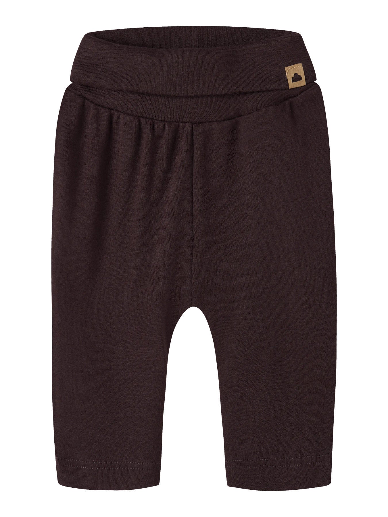Name It Ohoney ribbad babybyxa för pojke i Chocolate Plum med nedvikbar mudd, 13260258