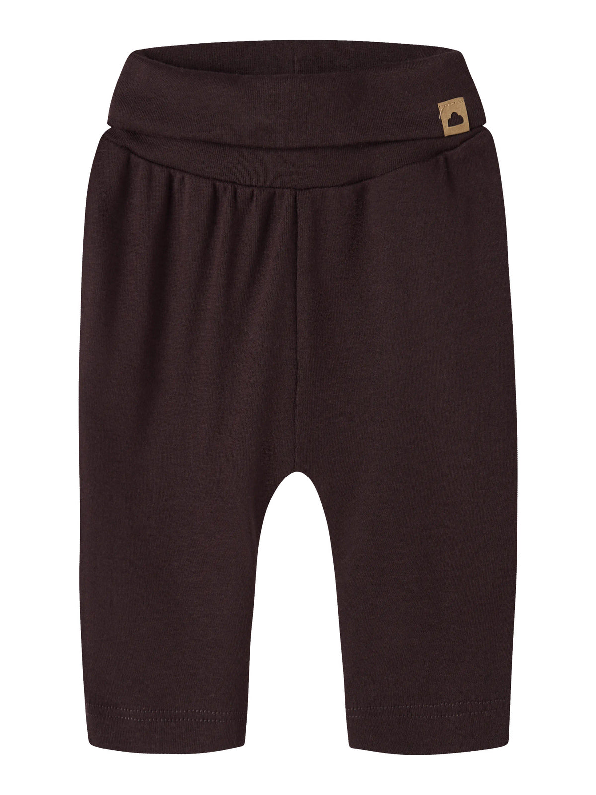 Name It Ohoney ribbad babybyxa för pojke i Chocolate Plum med nedvikbar mudd, 13260258