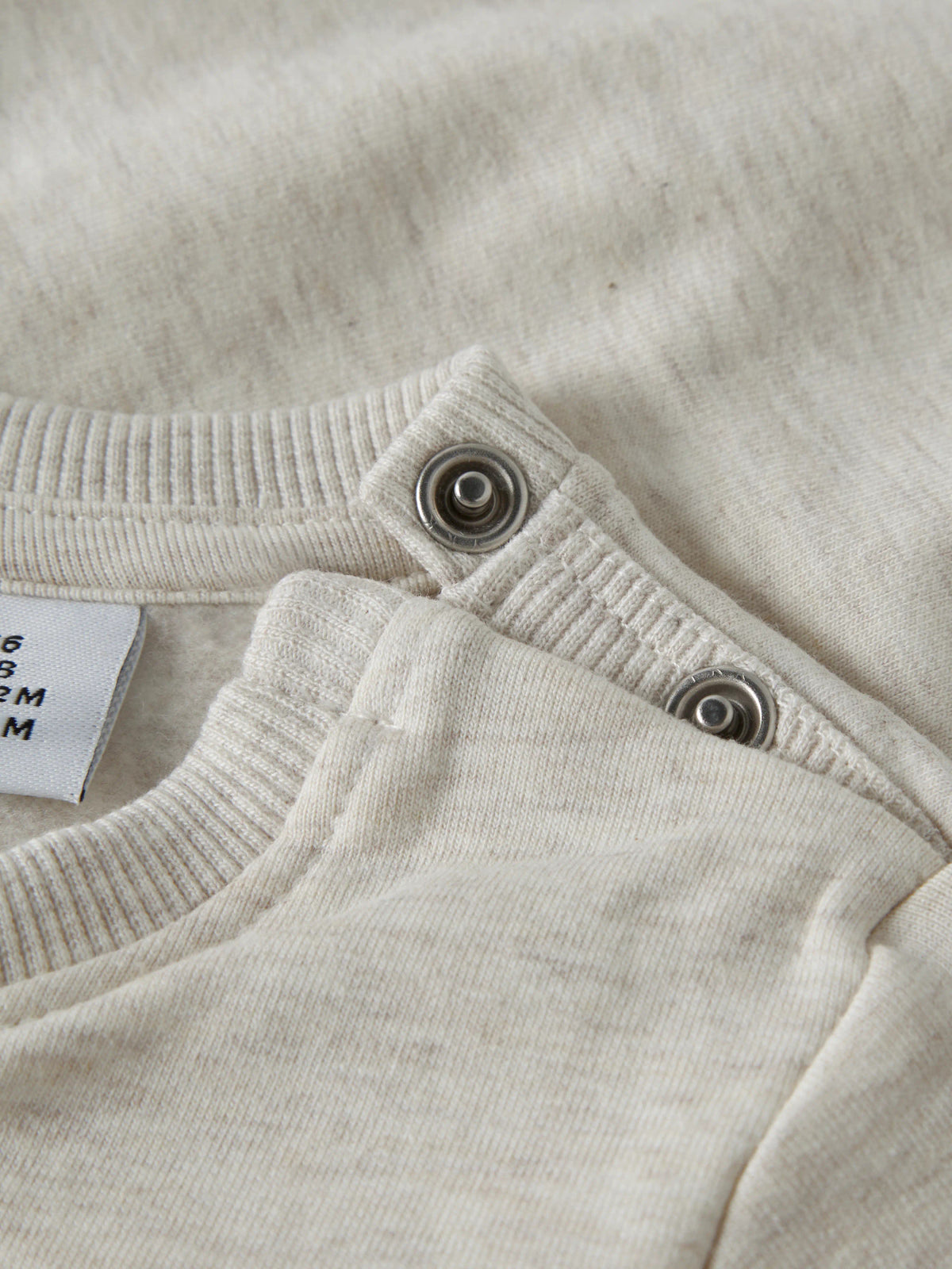 Name It Obbas sweatshirt baby unisex ljus melerad med igelkott och liten ficka