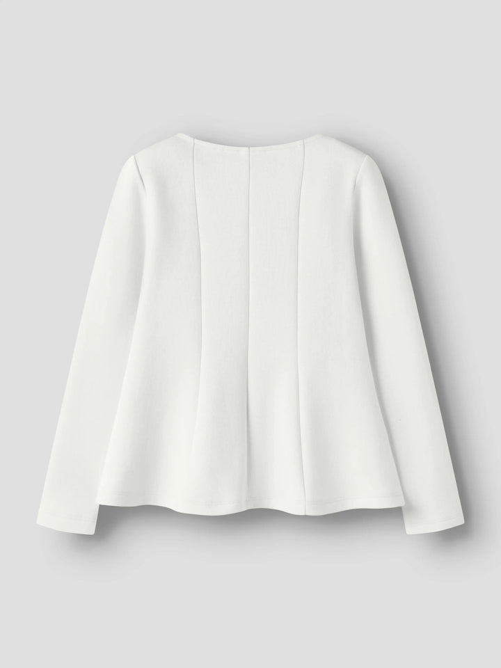 Name It Ofana långärmad topp flicka kids cremevit med fyrkantig halsringning