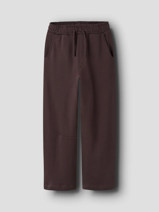 Name It Oden Barrel mörkbrun mjukisbyxa pojke kids med justerbar midja och fickor