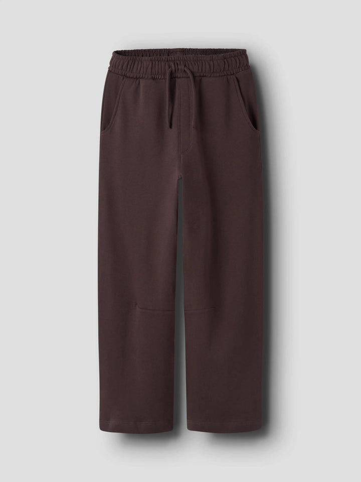 Name It Oden Barrel mörkbrun mjukisbyxa pojke kids med justerbar midja och fickor