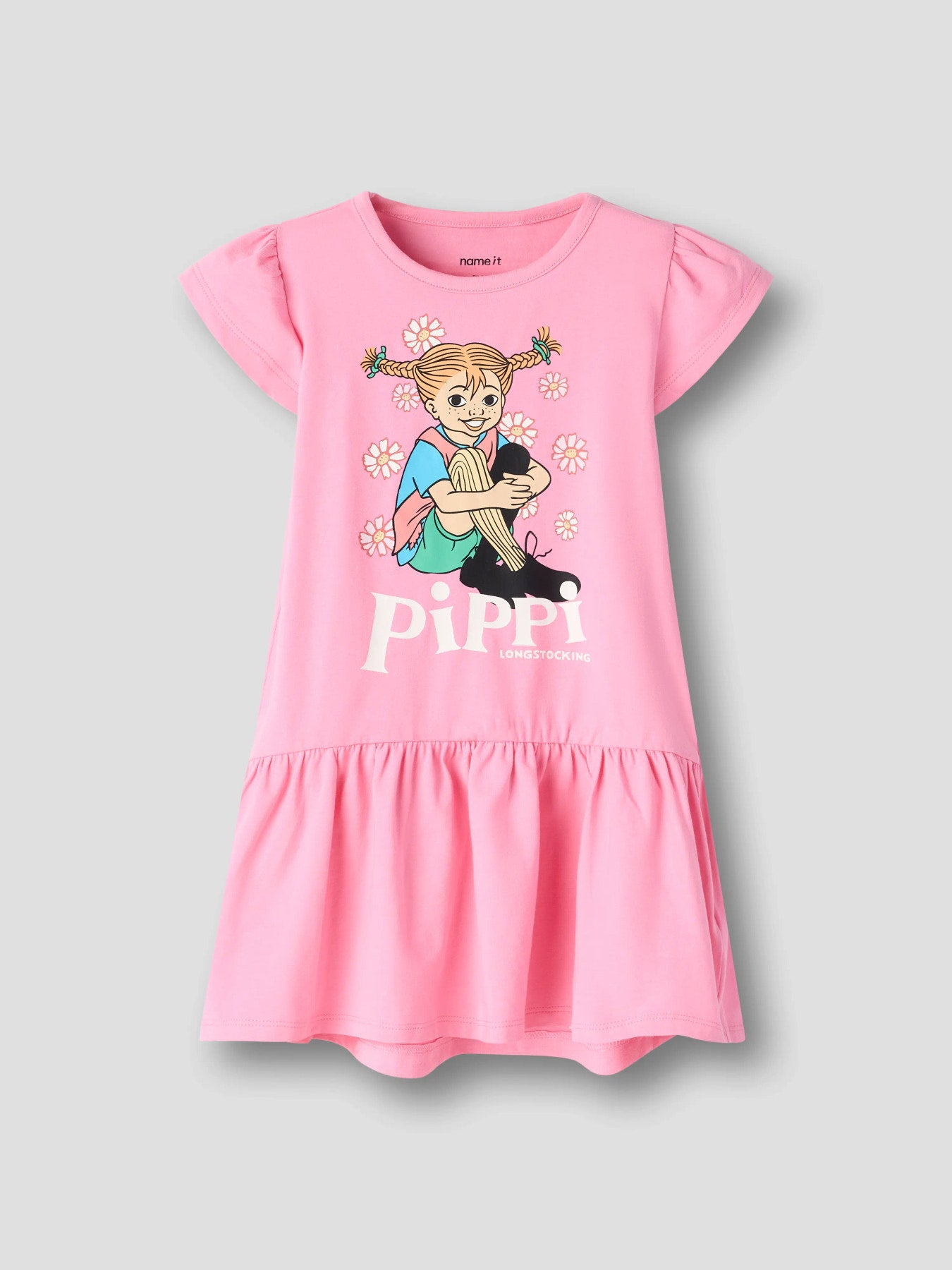 Rosa Pippi Långstrump klänning med kort ärm. Fin sommar klänning till flicka med Pippi Longstocking från Name it.
NMFAMEA PIPPI SS DRESS SKY
13260410 