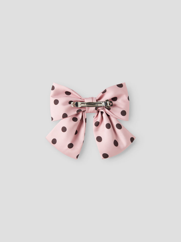 Name It Nolina stor prickig hårrosett rosa med mörka prickar för flicka kids – 13260446
