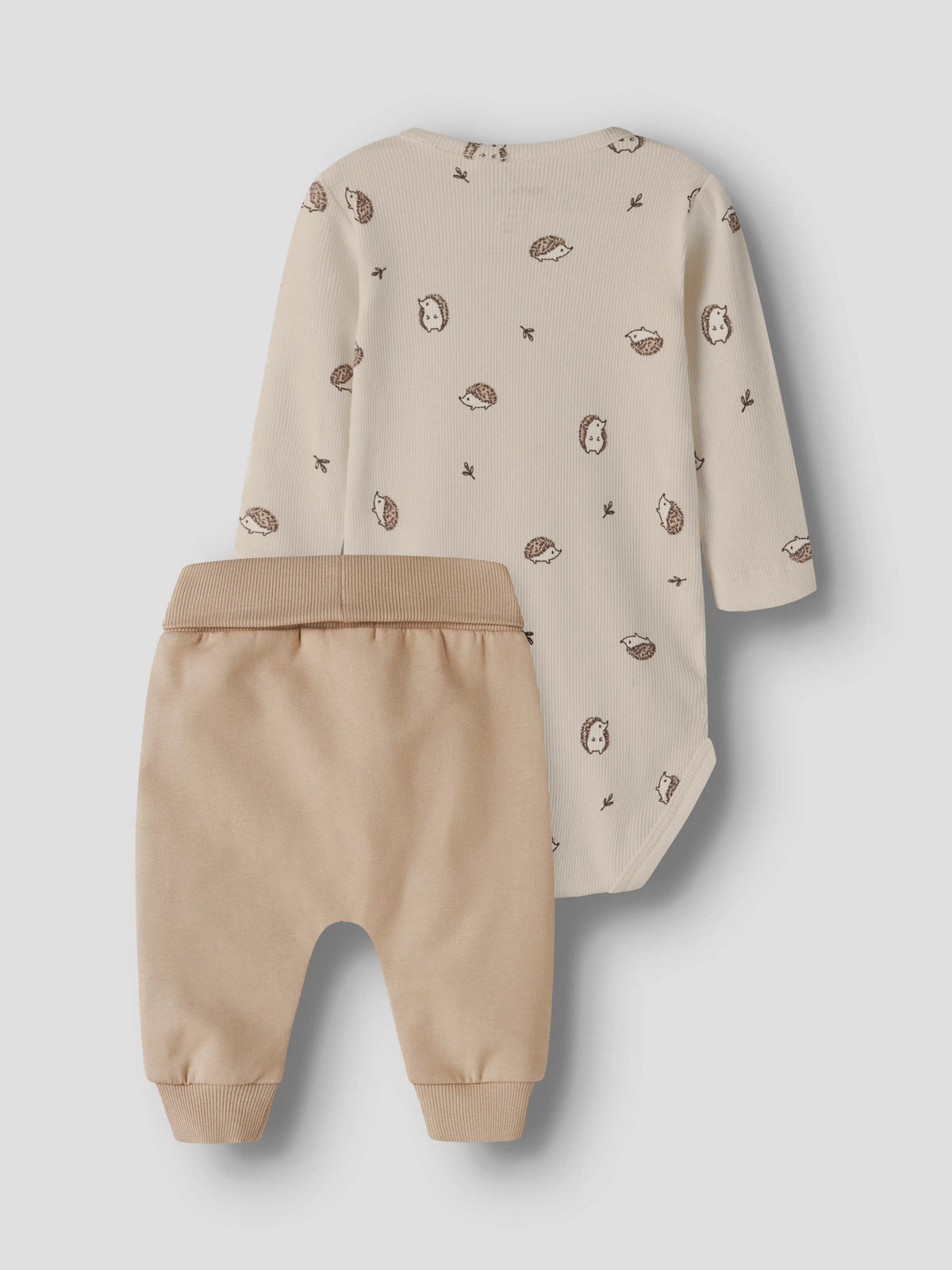 Name It Ohogi babyset 3 delar unisex med body byxor och mössa med igelkottar