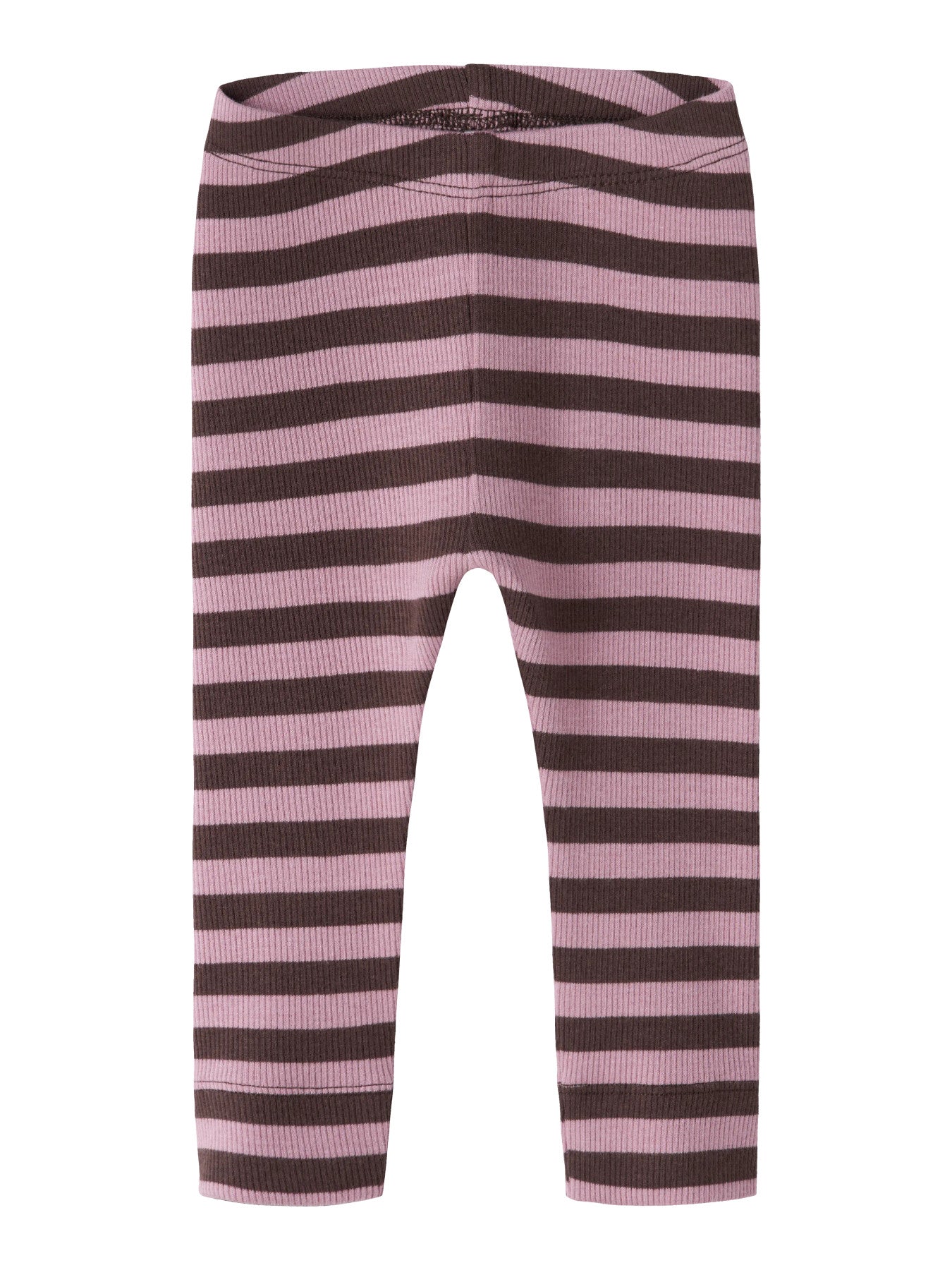 Name It rosa och vinröda ribbade leggings för baby unisex i ekologisk bomull och TENCEL™ Modal med elastisk midja och mjuk stretchkvalitet