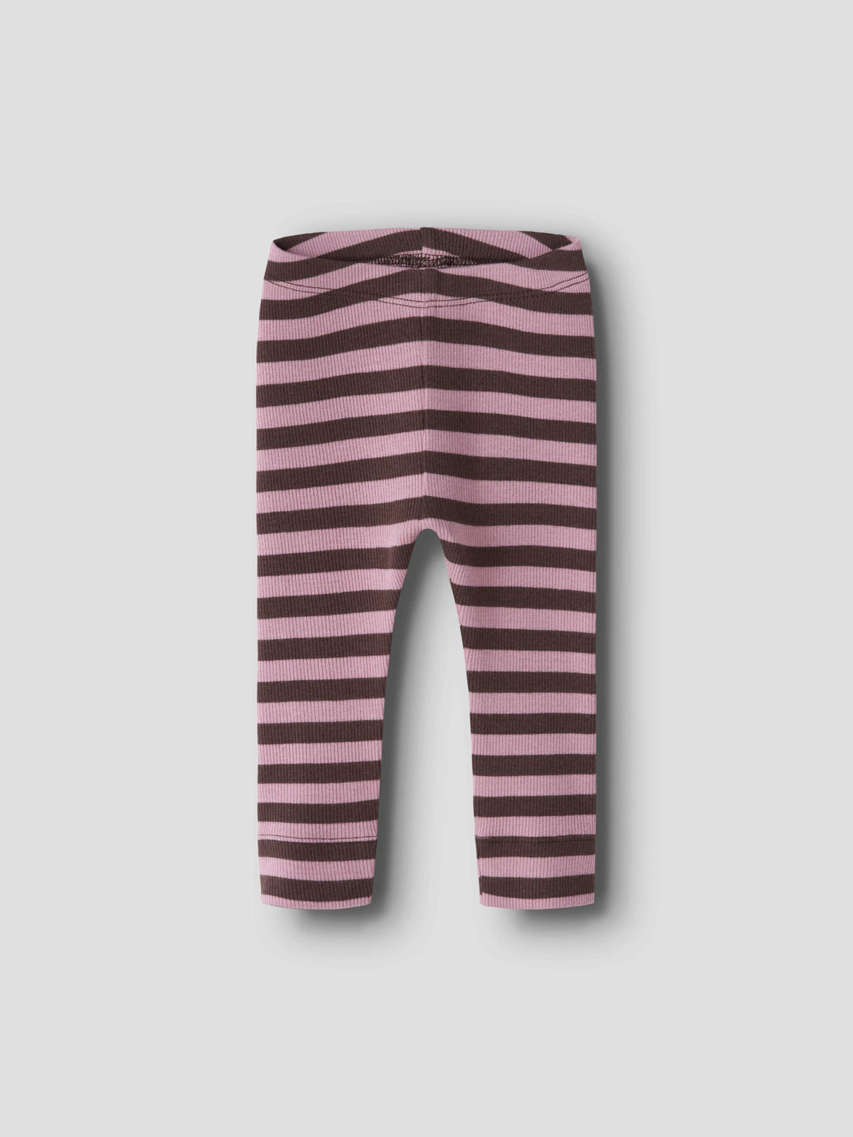 Name It rosa och vinröda ribbade leggings för baby unisex i ekologisk bomull och TENCEL™ Modal med elastisk midja och mjuk stretchkvalitet