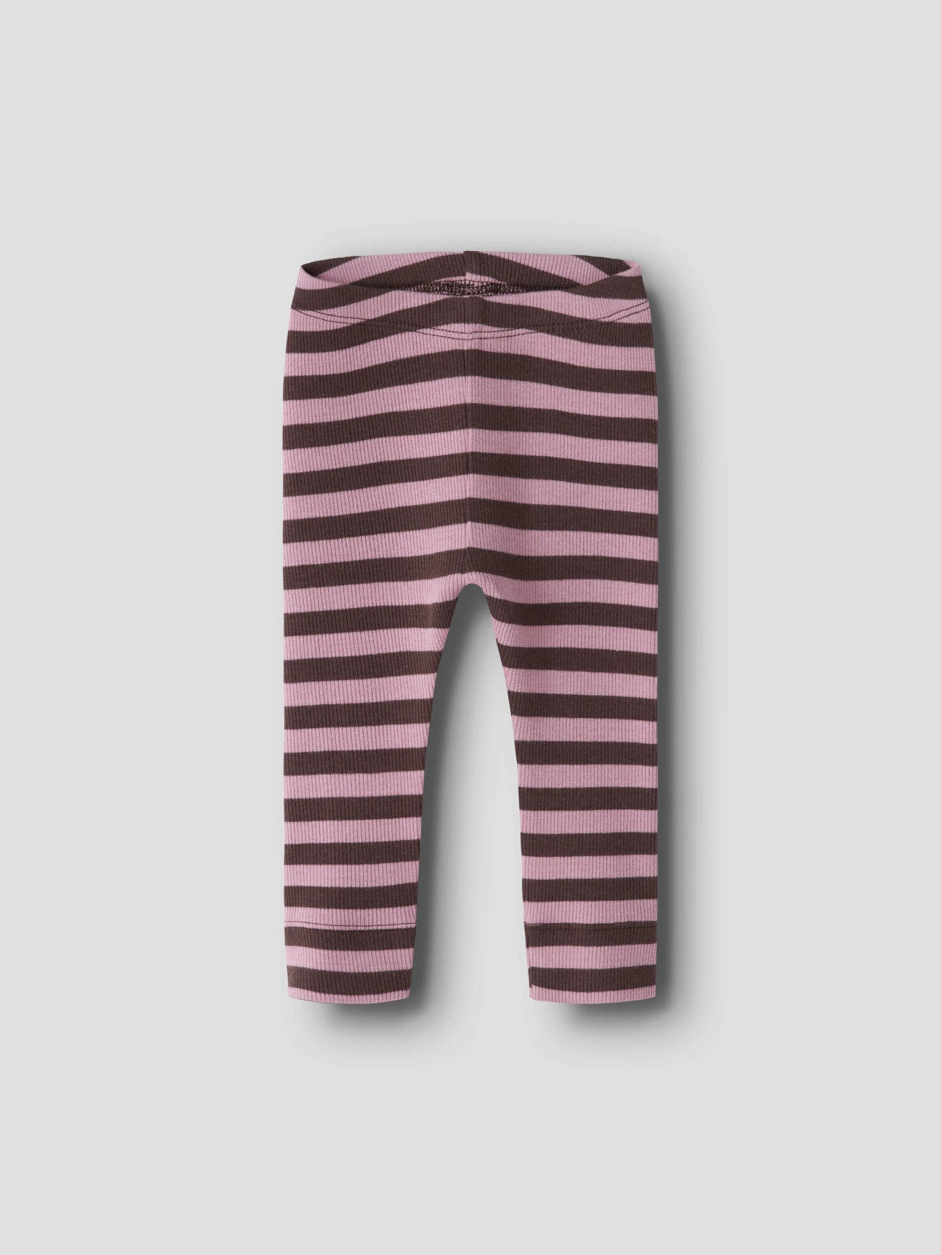 Name It rosa och vinröda ribbade leggings för baby unisex i ekologisk bomull och TENCEL™ Modal med elastisk midja och mjuk stretchkvalitet