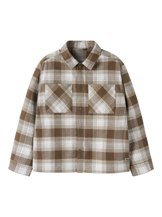 Island Fossil Revin långärmad overshirt för barn pojke från Name it, framifrån