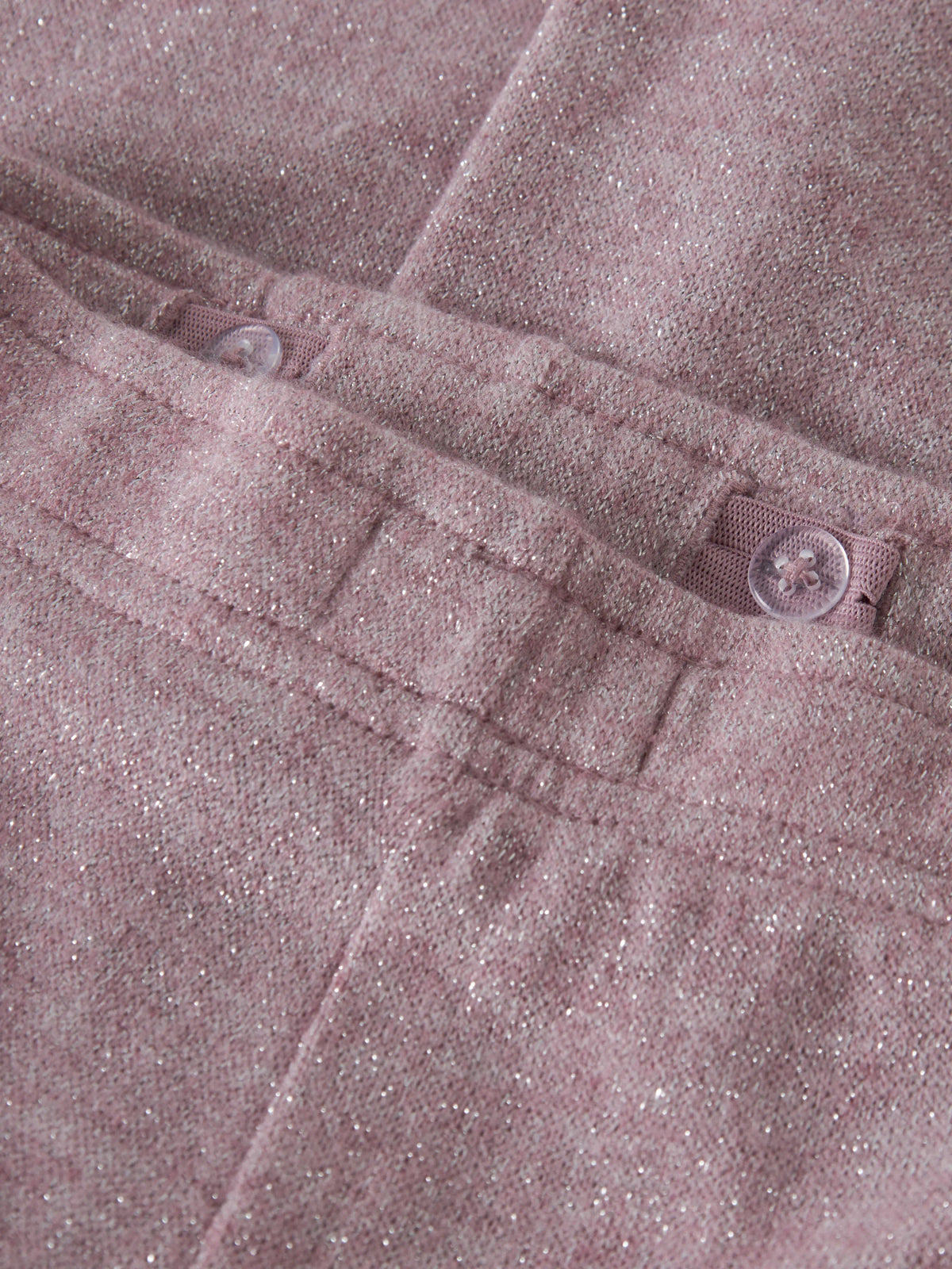Rammi rosa glitterbyxor till flicka från Name It med vida ben, detaljer ställbar resår i midjan
