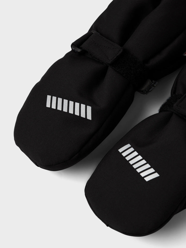 Name It Snow10 vattentäta tumvantar barn unisex svarta vintervantar
