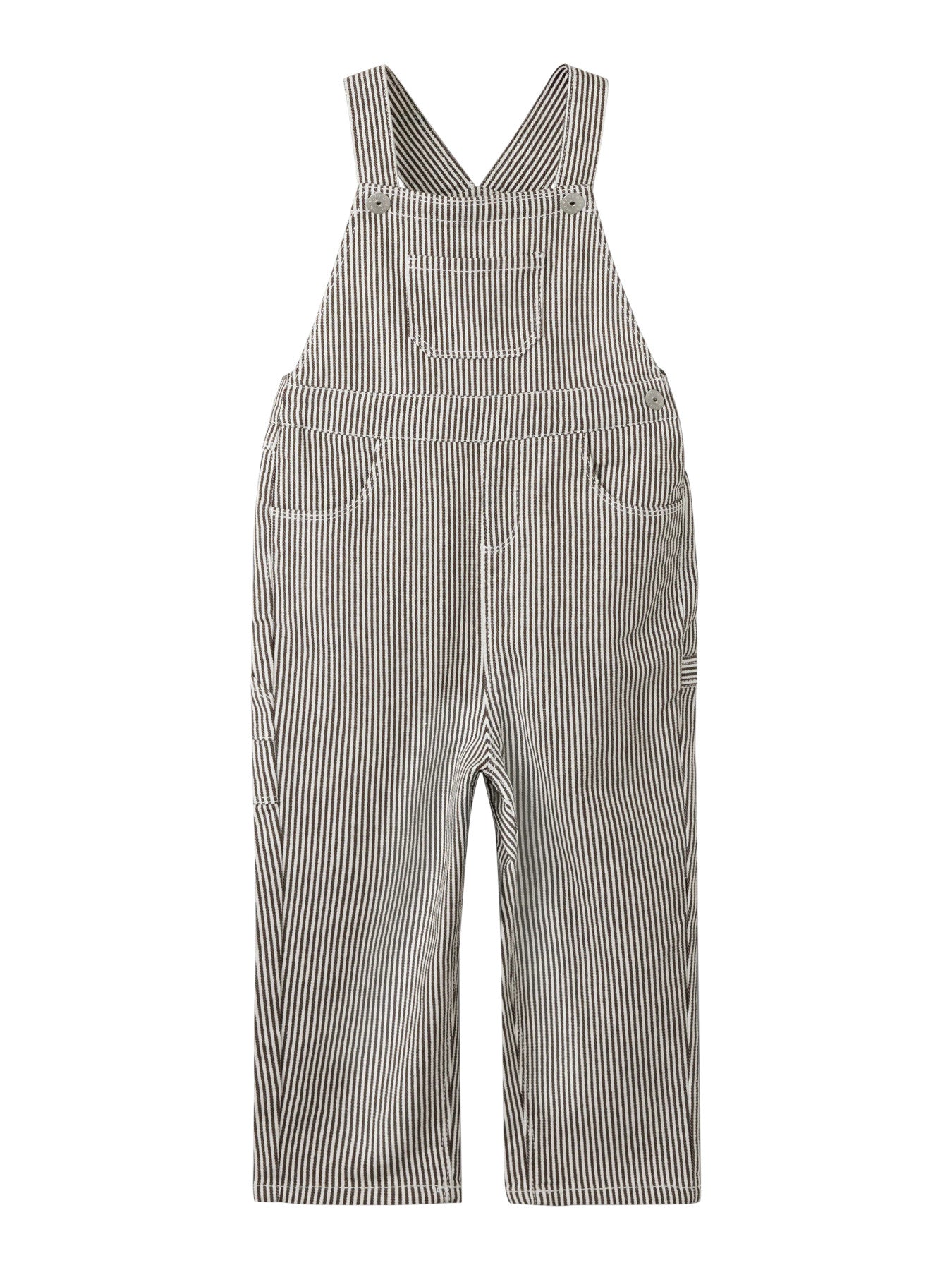 Name It Nola randiga hängselbyxor i White för barn, pojke och flicka, style 13263510.