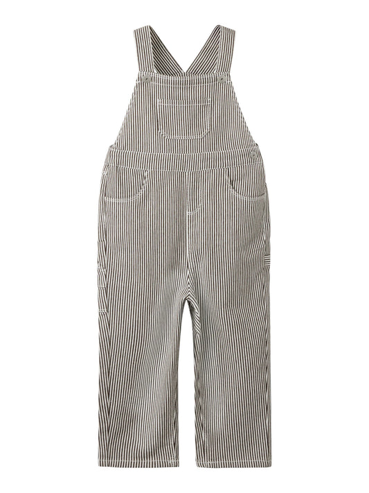 Name It Nola randiga hängselbyxor i White för barn, pojke och flicka, style 13263510.
