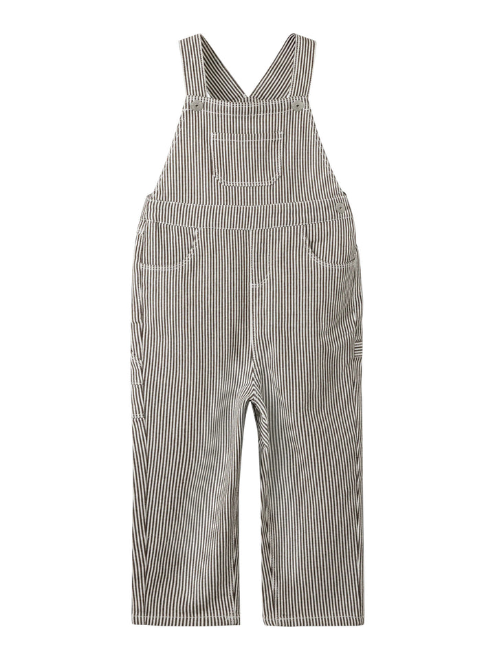 Name It Nola randiga hängselbyxor i White för barn, pojke och flicka, style 13263510.